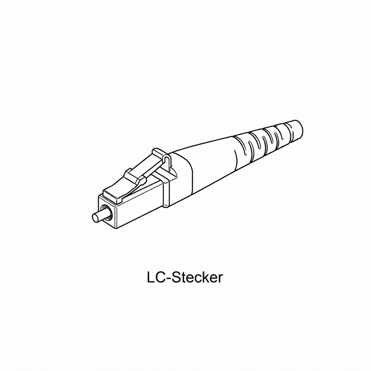 LC Stecker für Glasfaserkabel
