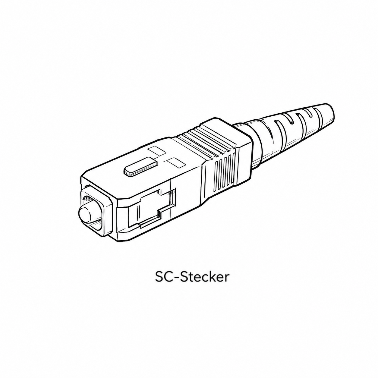 SC Stecker für Glasfaserkabel
