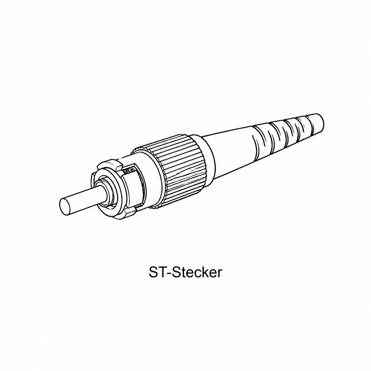 ST-Stecker für Glasfaserkabel – LWL-Stecker mit Bajonettverschluss