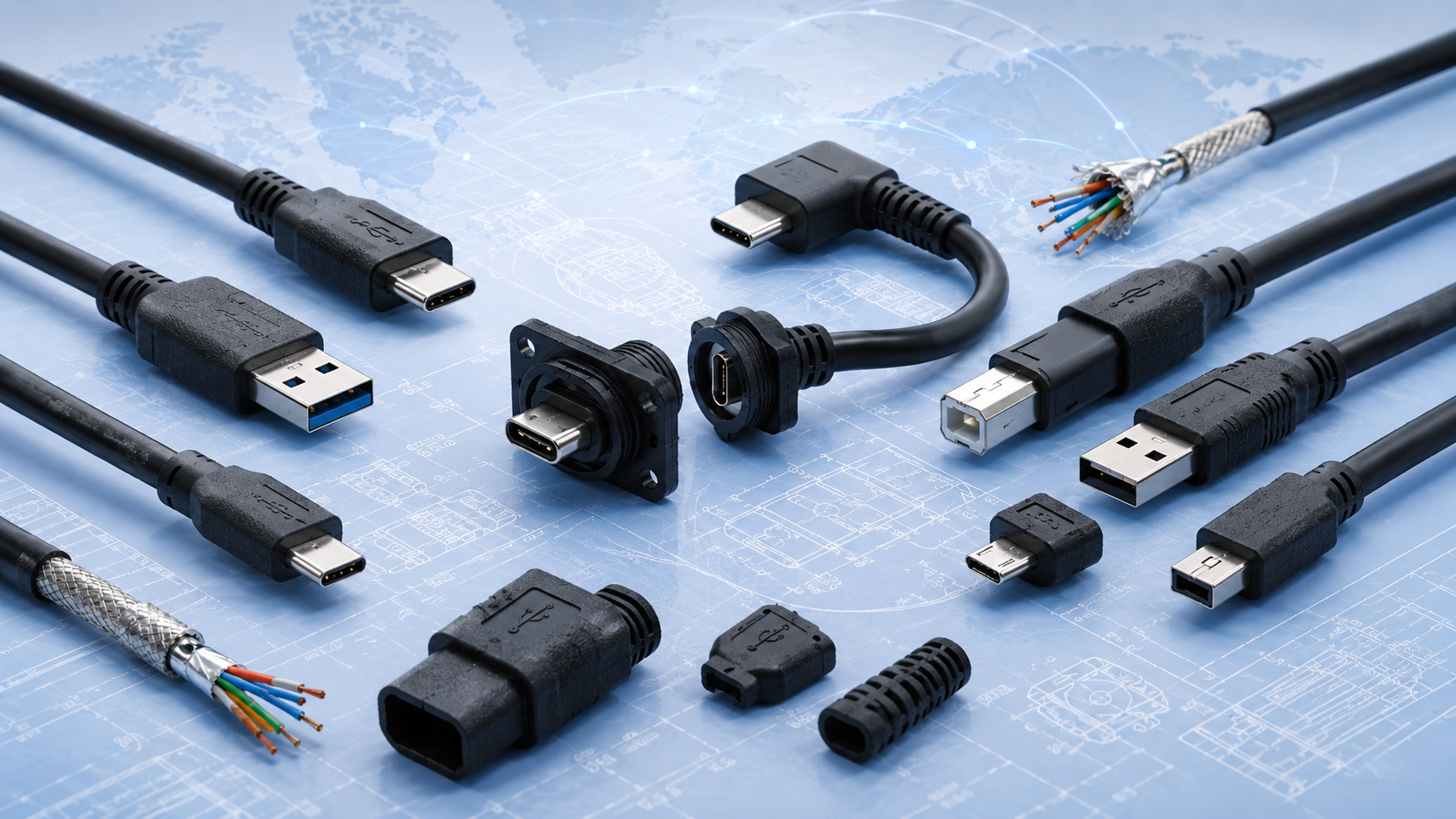 USB-Kabel Sonderanfertigung und USB-C-Kabel Konfektion nach Kundenvorgabe