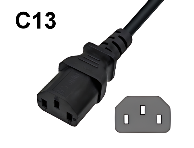 IEC 60320 C13 Kaltgerätestecker Anschluss