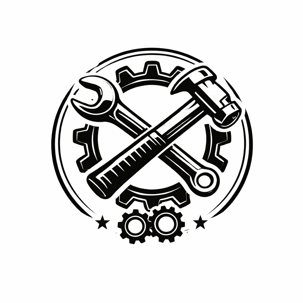 Bildlogo Maschinenbau schwarz weiß