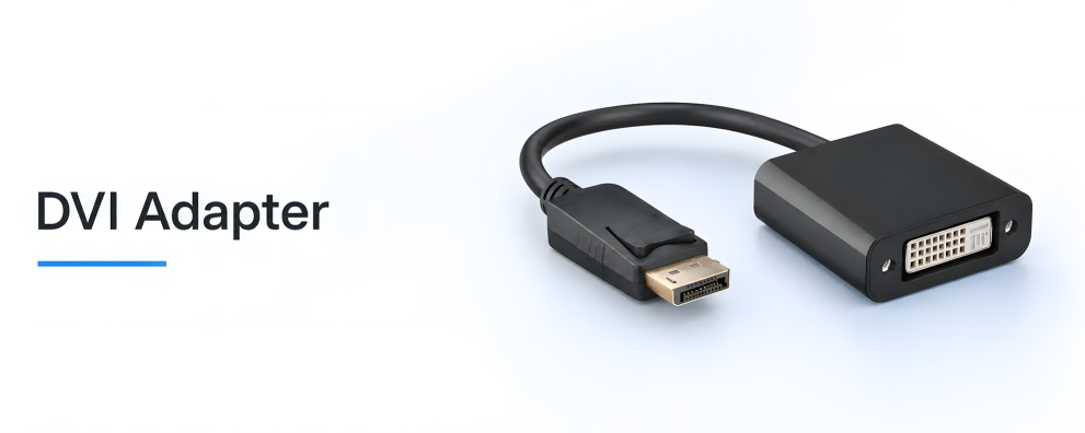 DVI-Adapter mit DisplayPort-Stecker und DVI-Buchse
