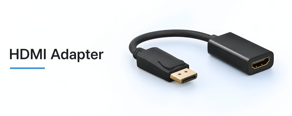HDMI-Adapter: DisplayPort-Stecker auf HDMI-Buchse