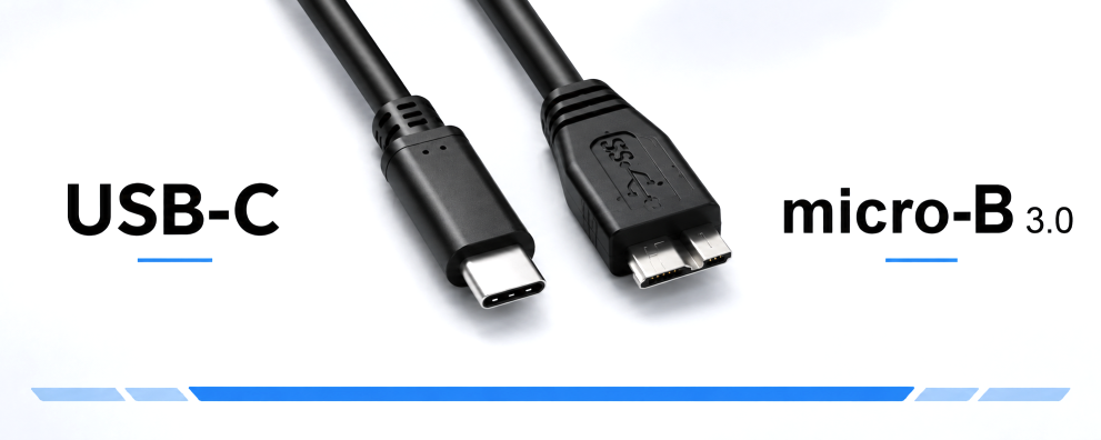 DINIC USB-C auf Micro-B 3.0 Kabel mit breitem Micro-B-Stecker