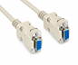 Preview: Null Modem Kabel DB9 Buchse auf DB9 Buchse, Belegung Null Modem, Länge 1,80m