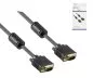 Preview: DINIC S-VGA Monitorkabel, DB15 Stecker auf Stecker, vergoldete Kontakte, 2-fach geschirmt, Ferritkerne, Länge 2,00m, DINIC Box