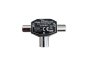Preview: DINIC 2x coaxial plug to coaxial coupling, for connecting 2 TV sets to 1 aerial socket, metal