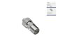 Preview: Accoppiamento coassiale 9,5 mm con connessione a vite, versione in metallo per cavo coassiale 4,5-7,5 mm, scatola DINIC con foro Euro