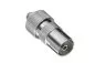 Preview: DINIC Koaxial Kupplung 9,5mm, mit Schraubanschluss, Metallausführung, für Koaxialkabel 4,5 - 7,5mm, DINIC Blister