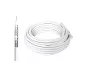 Preview: Câble de pose coaxial TV / SAT, 120dB, classe A++, blindage quadruple, en rouleau, blanc, longueur 25,00m