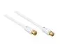Mobile Preview: Coaxial antenna cable, shielding 120dB, 3,5m gold plated, quad shielded, white