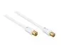 Preview: Coaxial antenna cable, shielding 120dB, 3,5m gold plated, quad shielded, white