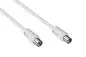 Preview: Cavo coassiale per antenna da spina a presa, bianco, sacchetto DINIC, lunghezza 5,00m