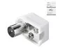 Preview: Coaxial right angle plug with screw fixing, DINIC box