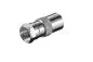 Preview: Adapter F plug to coax coupling, SAT plug to ANT coupling, full metal, DINIC box with Euro hole,