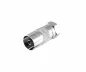 Preview: Adapter F plug to coax coupling, SAT plug to ANT coupling, full metal, DINIC box with Euro hole,