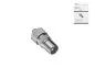 Preview: Coaxial plug 9.5mm with screw connection, metal version for coaxial cable 4.5 - 7.5mm, DINIC box with Euro hole