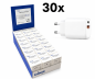 Preview: 30x PW-20WCA (USB C+A 20W Ladegerät) weiß im DINIC Thekendisplay