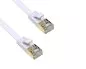 Preview: Patch cable Cat.6, flat, PiMF/STP, 1m, white, DINIC Box