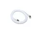 Preview: Patch cord Cat.6, flat, PiMF/STP, white, 1m DINIC Polybag