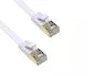 Mobile Preview: Patch cord Cat.6, flat, PiMF/STP, white, 3m DINIC Polybag