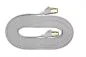 Preview: Patch cable Cat.6, flat, PiMF/STP, white, 3m