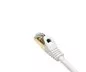 Preview: Cable de conexión premium Cat.7, LSZH, 2 conectores RJ45, cobre, blanco, 0,30 m