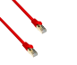 Preview: Cablu patch Premium Cat.7, LSZH, 2x RJ45 plug, cupru, roșu, 0,50m