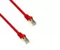 Preview: Preklopni kabel Cat.7 Premium, LSZH, 2x vtič RJ45, bakren, rdeč, 0,50 m