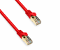 Preview: Premium Cat.7 Patchkabel, LSZH, 2x RJ45 Stecker, Kupfer, rot, 0,50m