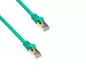 Preview: Kabel krosowy Premium Cat.7, LSZH, 2x wtyk RJ45, miedziany, zielony, 1,00 m