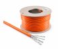 Preview: Cat.7 installatiekabel GHMT gecertificeerd, S/FTP, PiMF, 10GB, AWG 23, 1000 MHz, oranje, LSZH, lengte 100m