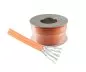 Preview: Cat.7 duplex installation cable, S/FTP, PiMF, 10GB, AWG 23, 1000 MHz, orange, LSZH, length 100m