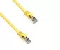 Preview: Kabel krosowy Premium Cat.7, LSZH, 2x wtyk RJ45, miedziany, żółty, 2,00 m