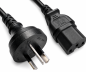 Preview: Netsnoer China type I tot C15, 1mm², H05RN, goedkeuring: CCC, zwart, lengte 1,80m