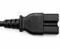 Preview: Netsnoer China type I tot C15, 1mm², H05RN, goedkeuring: CCC, zwart, lengte 1,80m