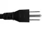 Preview: Maitinimo kabelis Amerika JAV NEMA 5-15P, B-C15 tipo, AWG14, SJT, patvirtinimai: UL/CSA, juodos spalvos, ilgis 1,80 m