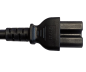 Preview: Cabo de rede eléctrica América EUA NEMA 5-15P, tipo B a C15, AWG14, SJT, aprovações: UL/CSA, preto, comprimento 1,80m