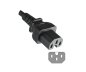 Preview: Cable de alimentación China tipo I a C15, 1 mm², H05RN, homologación: CCC, negro, longitud 1,80 m