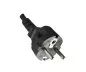 Preview: Power Cord CEE 7/7 to C19 90°, 1mm², VDE, black, length 1,80m