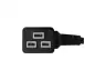 Preview: Netzkabel CEE 7/7 auf C19 90°, 1mm², VDE, schwarz, Länge 1,80m