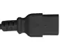 Preview: Netsnoer China type I (16A) naar C19, 1,5mm², goedkeuring: CCC, zwart, lengte 1,80m