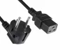 Preview: Cavo di alimentazione KS C 8305 a C19, 1,5mm², KC, 1,8m KS C 8305 (YP-22K) - C19, nero