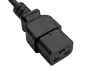 Preview: Power cable KS C 8305 to C19, 1.5mm², KC, 1.8m KS C 8305 (YP-22K) - C19, black