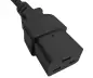 Preview: Netkabel Engeland UK type G 13A naar C19, 1,5mm², goedkeuring: ASTA /SASO /HK , zwart, lengte 1,80m