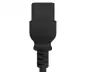 Preview: Netkabel Engeland UK type G 13A naar C19, 1,5mm², goedkeuring: ASTA /SASO /HK , zwart, lengte 1,80m