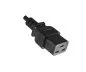 Preview: Mains cable England UK type G 13A to C19, 1.5mm², approval: ASTA /SASO /HK , black, length 1.80m