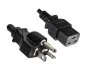 Preview: Power cable America USA NEMA 6-20P to C19, AWG 12, 20A, STOW, approvals: UL/CSA, black, length 1.80m