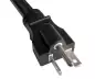 Preview: Netzkabel Amerika USA NEMA 6-20P auf C19, AWG 12, 20A, STOW, Zulassungen: UL/CSA, schwarz, Länge 1,80m